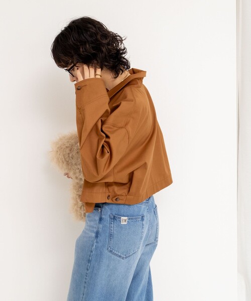 Rie Miller ブルゾン アウター ウォッシャブルワークジャケット