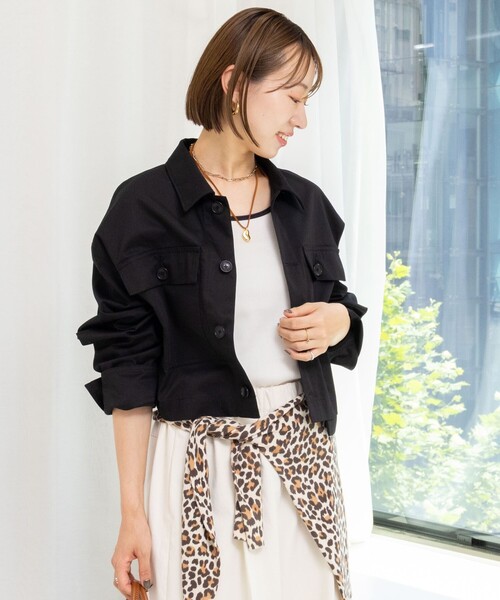 Rie Miller（リエミラー） ブルゾン アウター ウォッシャブルワーク