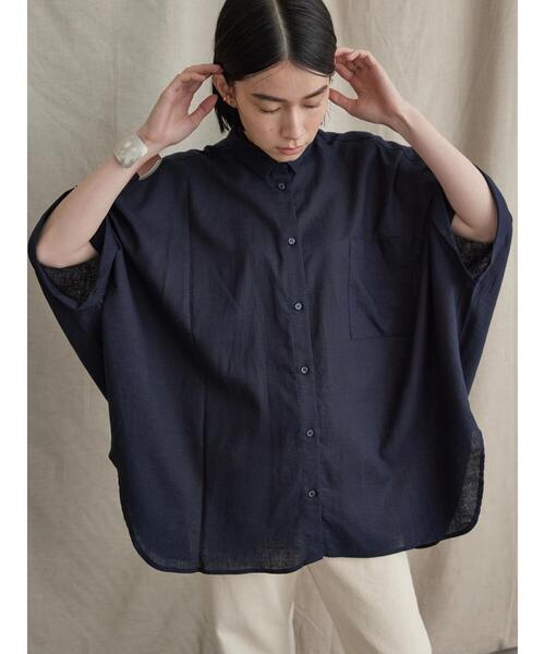 「AMERICAN HOLIC」 半袖シャツ M オフホワイト レディース_画像3