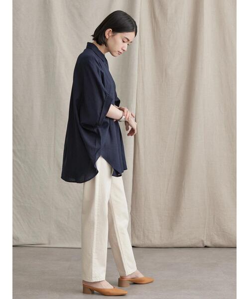 「AMERICAN HOLIC」 半袖シャツ M オフホワイト レディース_画像6