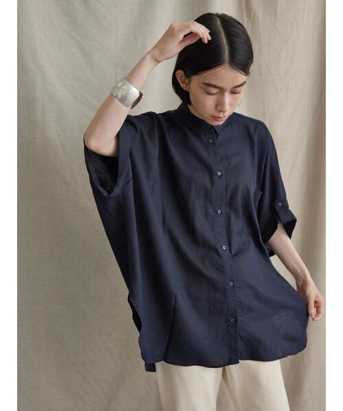「AMERICAN HOLIC」 半袖シャツ M オフホワイト レディース_画像7