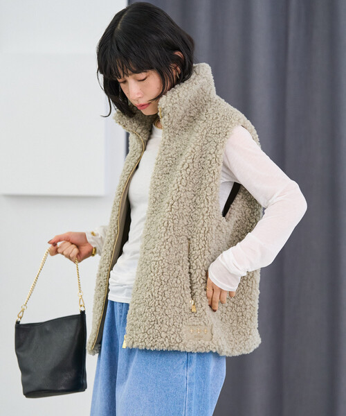 ベスト ジレ レディースの画像