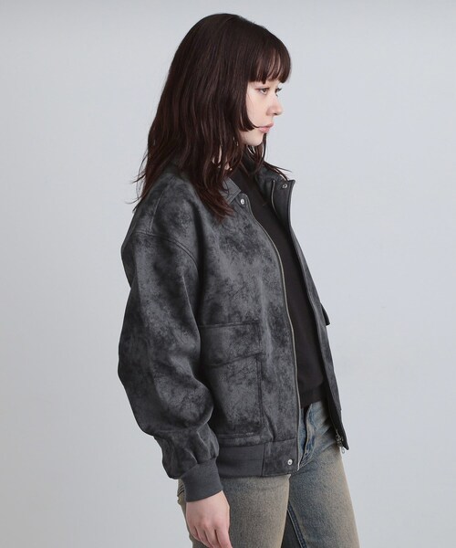 タケオキクチ TAKEO KIKUCHI 山羊革 レザージャケット ブルゾン セール】 ジップショートブルゾン （レザーブルゾン・ジャケット）｜tk