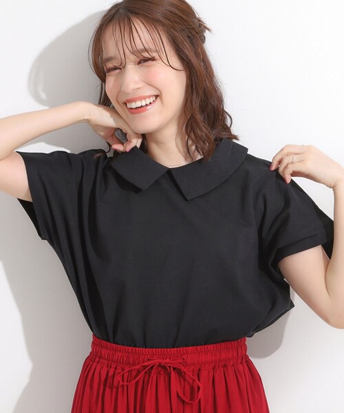 SHOO・LA・RUE（シューラルー） tシャツ 半袖 「S-LL」こだわりの襟 