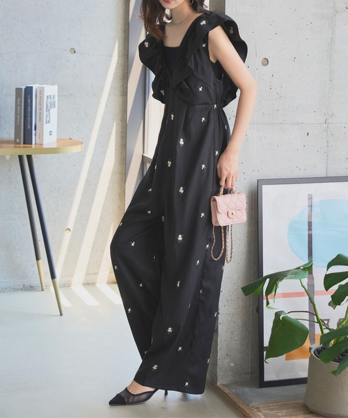 KOBE LETTUCE（神戸レタス） オールインワン フラワー刺繍