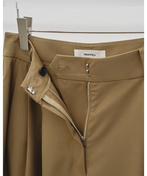 TODAYFUL パンツ Lightweight Tuck Trousers レディース