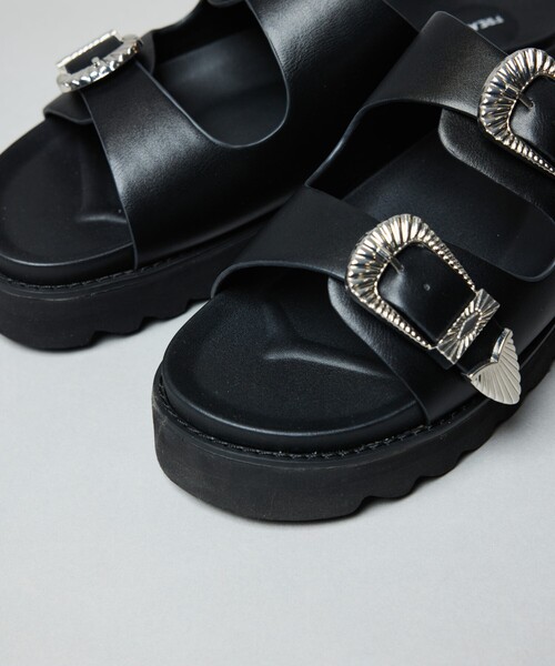 「FREAK'S STORE」 サンダル 26cm ブラック メンズ_画像9