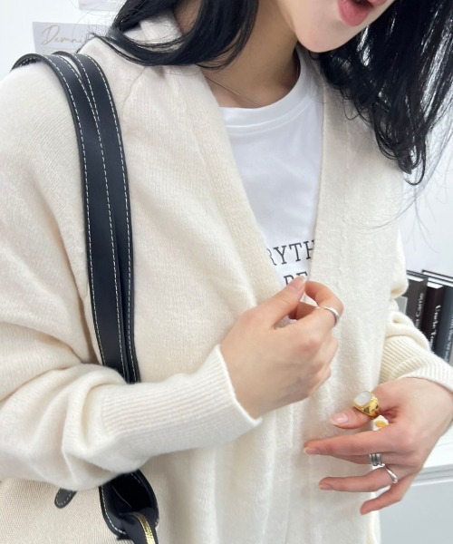 ふわふわニットコーディガン ニット セーター ロングニットふわふわコーディガン レディース