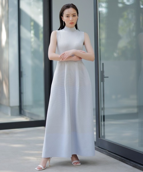 お値段ご相談に応じます！　アニュアンス　ノースリーブリブワンピース anuans（アニュアンス） ノースリーブワンピース FREE ブラック