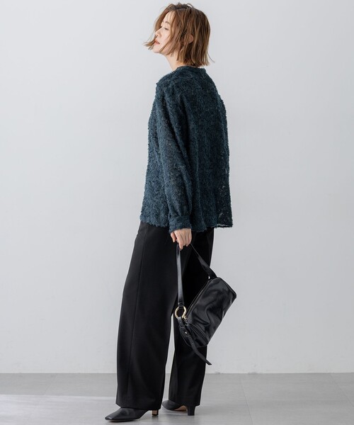 23区（ニジュウサンク） ブラウス シャツ 「洗える」シアーカットジャ