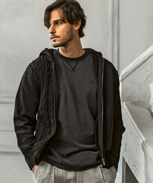 エイケイエム コンテンポラリー（AKMContemporary）/AKM Contemporary サイドケーブルニットパーカー【WEB/直営店限定】 AKM Contemporary（エイケイエムコンテンポラリー） パーカー 「WEB