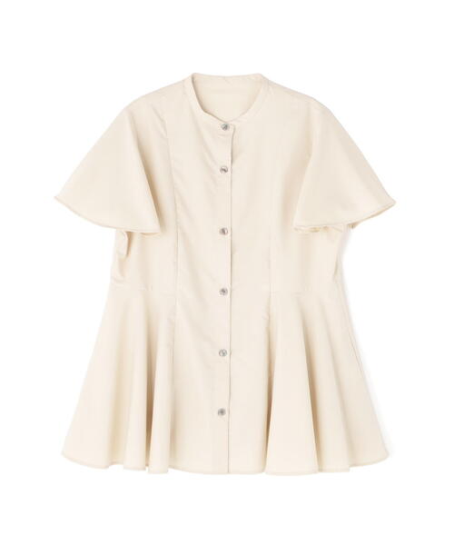 「N.(N. Natural Beauty Basic)」 半袖ブラウス MEDIUM ベージュ レディース_画像2