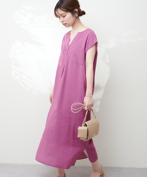 「natural couture」 ノースリーブワンピース FREE ブラック レディース_画像5