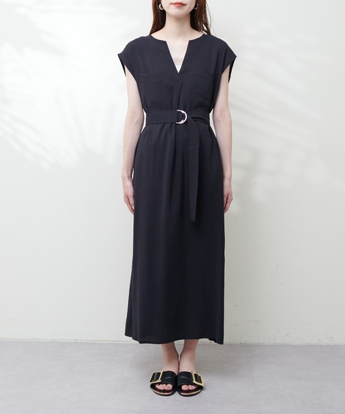 「natural couture」 ノースリーブワンピース FREE ブラック レディース_画像7