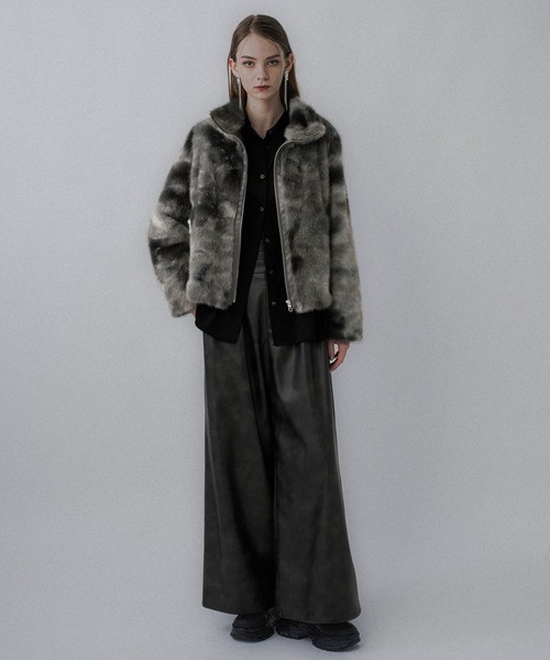 HARE（ハレ） ブルゾン アウター フェイクファーニュアンスブルゾン