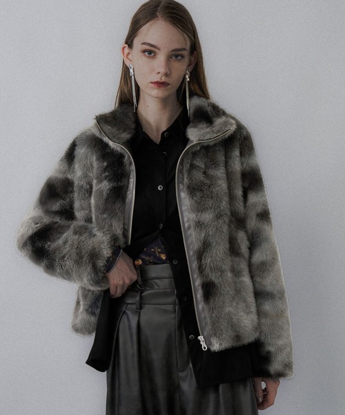 HARE（ハレ） ブルゾン アウター フェイクファーニュアンスブルゾン