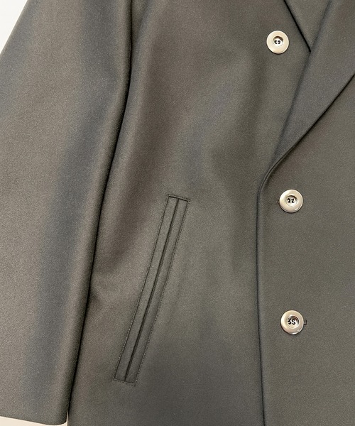 pコート ピーコート 「FACTOTUM」 SUPER110`s Melton W Coat メンズ レディースの画像