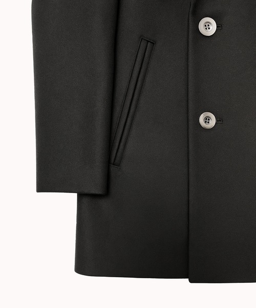 未使用 定価8万 Time is on ピーコート ブラック ダブル 肉厚 tk.TAKEO KIKUCHI（ティーケータケオキクチ） ピーコート 04 ブラック