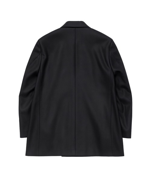 未使用 定価8万 Time is on ピーコート ブラック ダブル 肉厚 FACTOTUM（ファクトタム） pコート ピーコート SUPER110`s Melton W