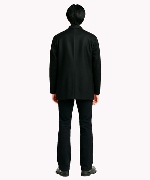 pコート ピーコート 「FACTOTUM」 SUPER110`s Melton W Coat メンズ レディースの画像