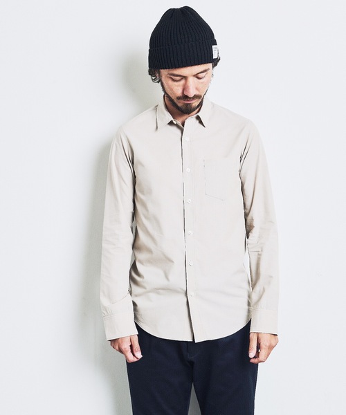 「Magine」 長袖シャツ 44 ベージュ メンズ_画像5