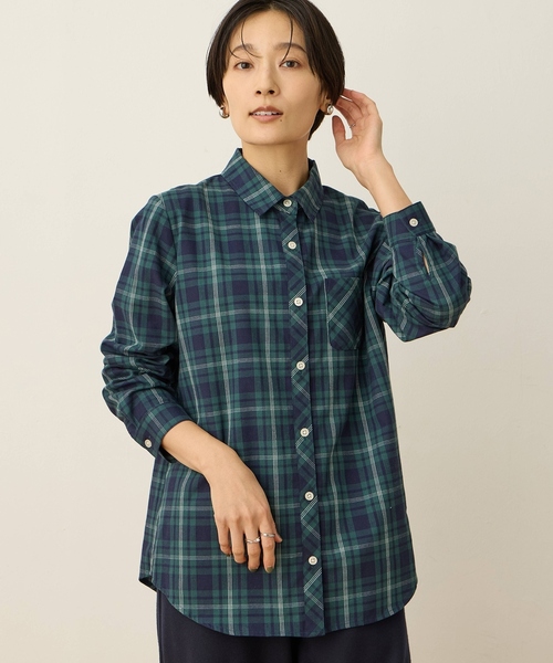 DECOY SINCE 1981 ブラウス シャツ 起毛チェックシャツ「綿100