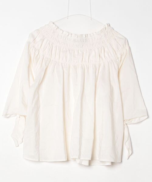 「w closet」 7分袖ブラウス FREE ホワイト レディース_画像2