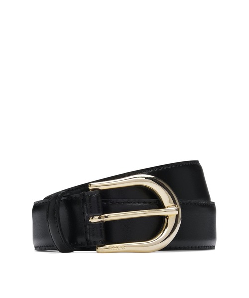 BOSS（HUGO BOSS） ベルト イタリアンレザー ゴールドカラー バックル