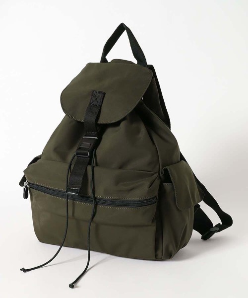 美品✨トリーバーチ リュック ペリーボンベ チェーン 巾着 レザー ロゴ 黒 Bleu Bleuet（ブルーブルーエ） デイバック リュック ウィリー 巾着