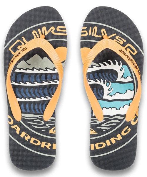 Amazon | Quiksilver メンズ モロカイアート フリップフロップ, ブラック/オレンジ/グレー。, 6 | QUIKSILVER( クイックシルバー) | ファッションサンダル Quiksilver メンズ モロカイアートサンダル フリップフロップ, ブラック/グリーン/ブラック。, 12