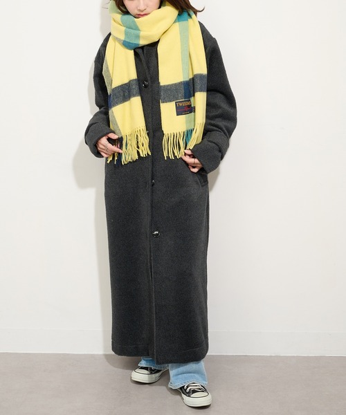 ツイードミル TWEEDMILL ストール マフラー 大判 ベージュ