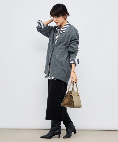 新品 25AW ノーリーズ/2WAY長めVネックカーディガン ベビーピンク WEB限定アイテム】2WAY長めVネックカーディガン | NOLLEY'S(ノーリーズ