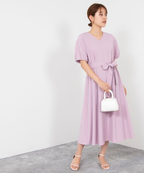 「NOLLEY'S」 半袖ワンピース 38 ネイビー レディースの画像