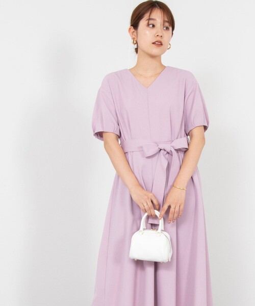 「NOLLEY'S」 半袖ワンピース 38 ネイビー レディースの画像