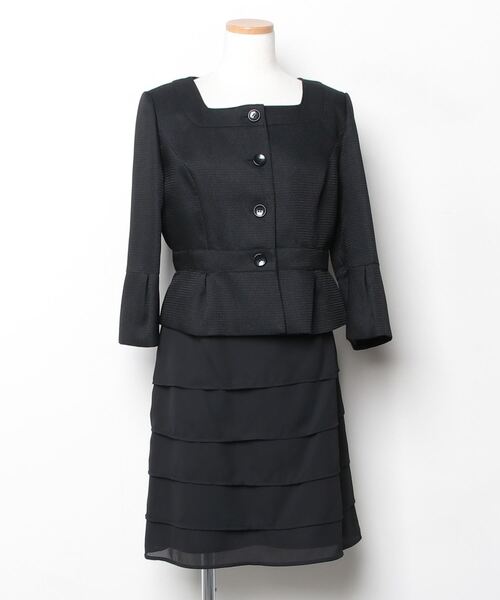 「krone」 スカートスーツ - ブラック レディース_画像3