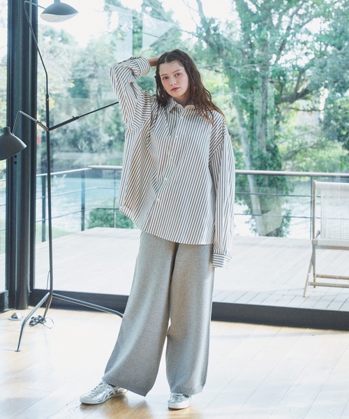 【美品】キャピタル ニットベロア オーロラ パンツ　スカンツ ガウチョパンツ Casper John（キャスパージョン） パンツ Knit pants/ニットパンツ