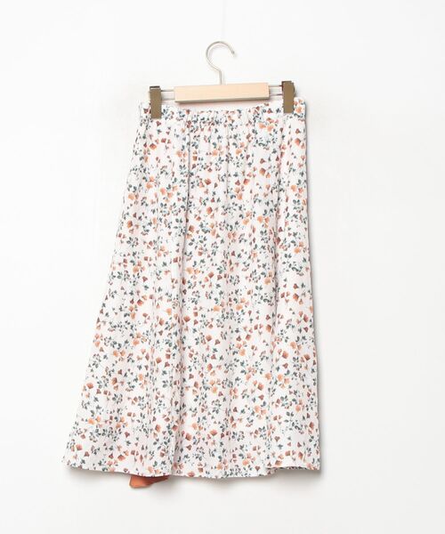 「31 Sons de mode」 花柄スカート 38 ベージュ レディース_画像2