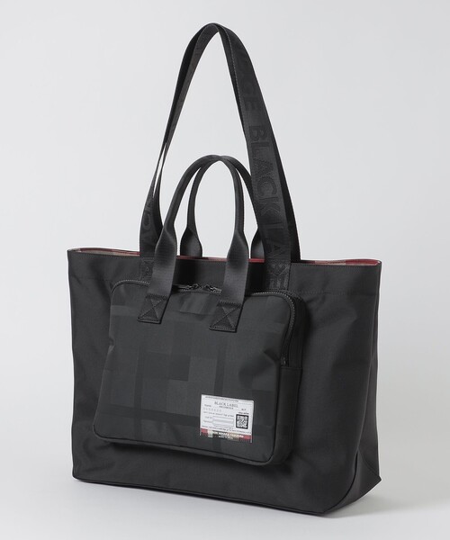 BLACK LABEL CRESTBRIDGE トートバッグ シュリンクレザートートバッグ（バッグ）｜BLACK LABEL CRESTBRIDGE