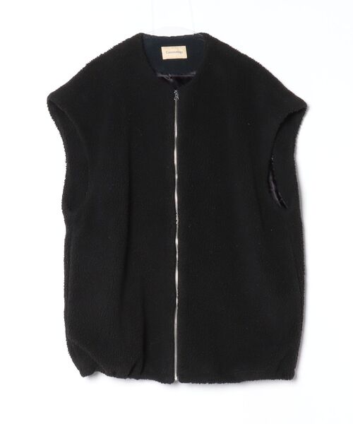 美品✨Sov. ソブ ツイードドロストジレ ベスト 羽織 ジップアップ
