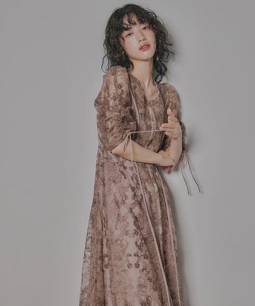 「niana」 半袖ワンピース M ブルー レディースの画像