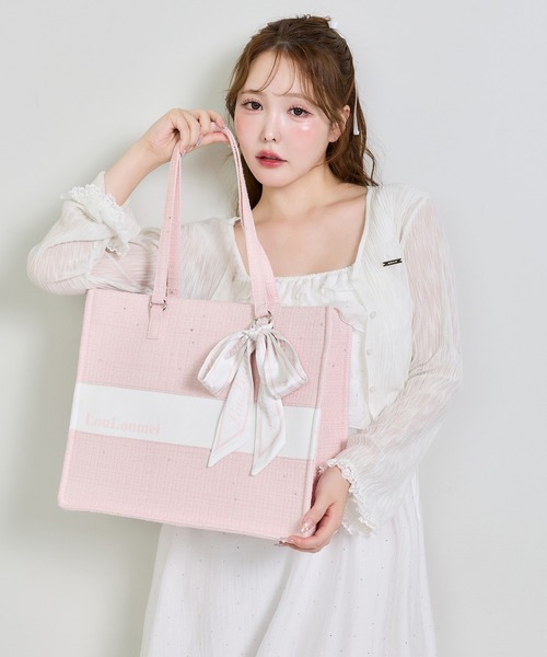 LouLoumei（ルルミー） トートバッグ 「LouLoumei」リボンチャーム