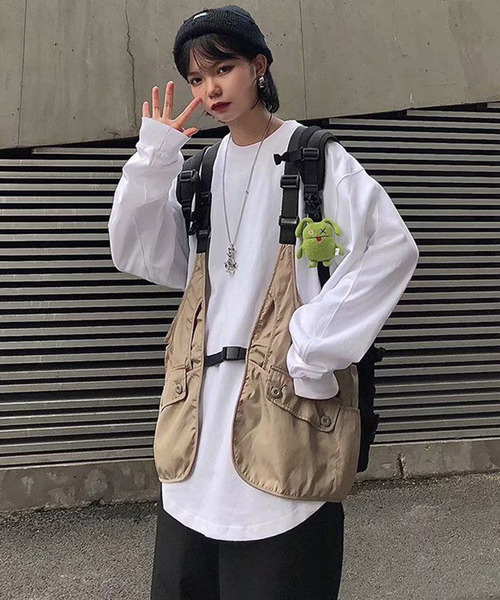 「DEVICE」 「jcfone」ベスト FREE ブラック メンズ_画像5