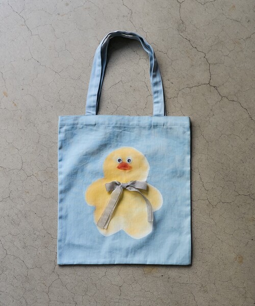 「PUBLUX」 トートバッグ「mojojojoコラボ」 フリ- サックスブルー レディース_画像7