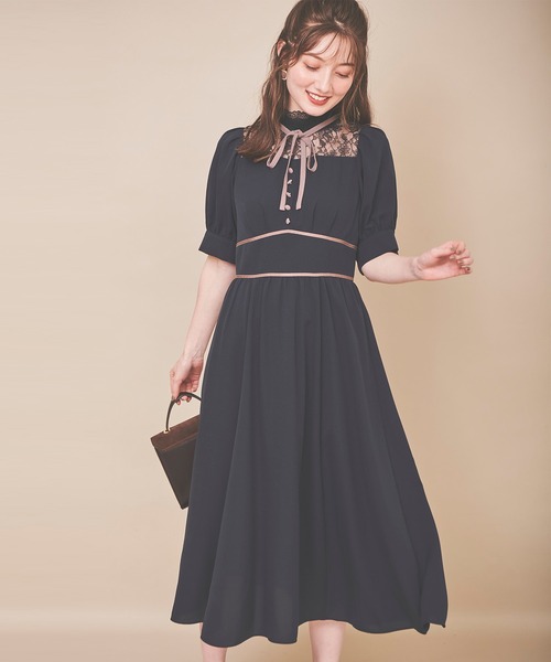 「31 Sons de mode」 半袖ワンピース 36 ピンク レディース_画像6