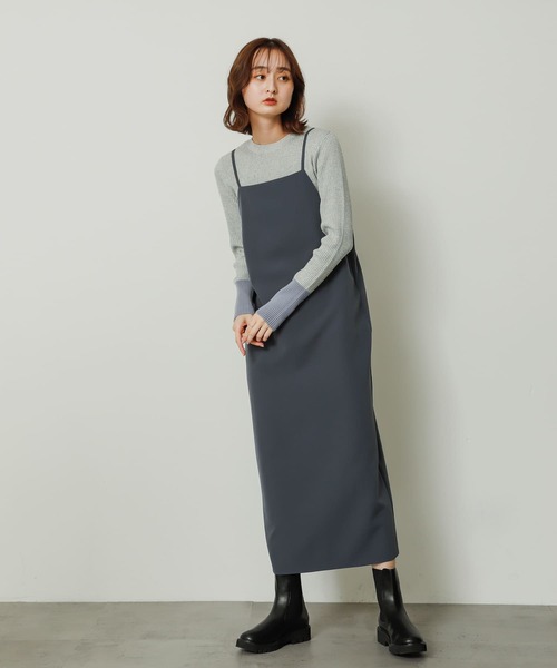「SENSE OF PLACE by URBAN RESEARCH」 長袖ニット ONE チャコールグレー レディース_画像3