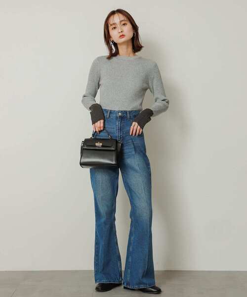 「SENSE OF PLACE by URBAN RESEARCH」 長袖ニット ONE チャコールグレー レディース_画像4