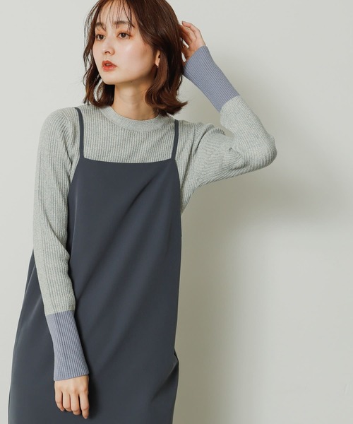 「SENSE OF PLACE by URBAN RESEARCH」 長袖ニット ONE チャコールグレー レディース_画像7