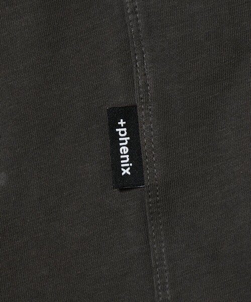 「+phenix」 半袖Tシャツ LARGE チャコールグレー メンズ_画像8