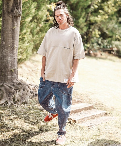 CAMBIO（カンビオ） サルエルデニムパンツ M インディゴブルー メンズ