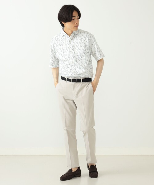 「BEAMS HEART」 半袖シャツ MEDIUM ネイビー メンズ_画像4
